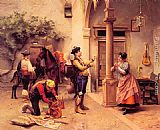 Jules Worms The Golden Necklace painting